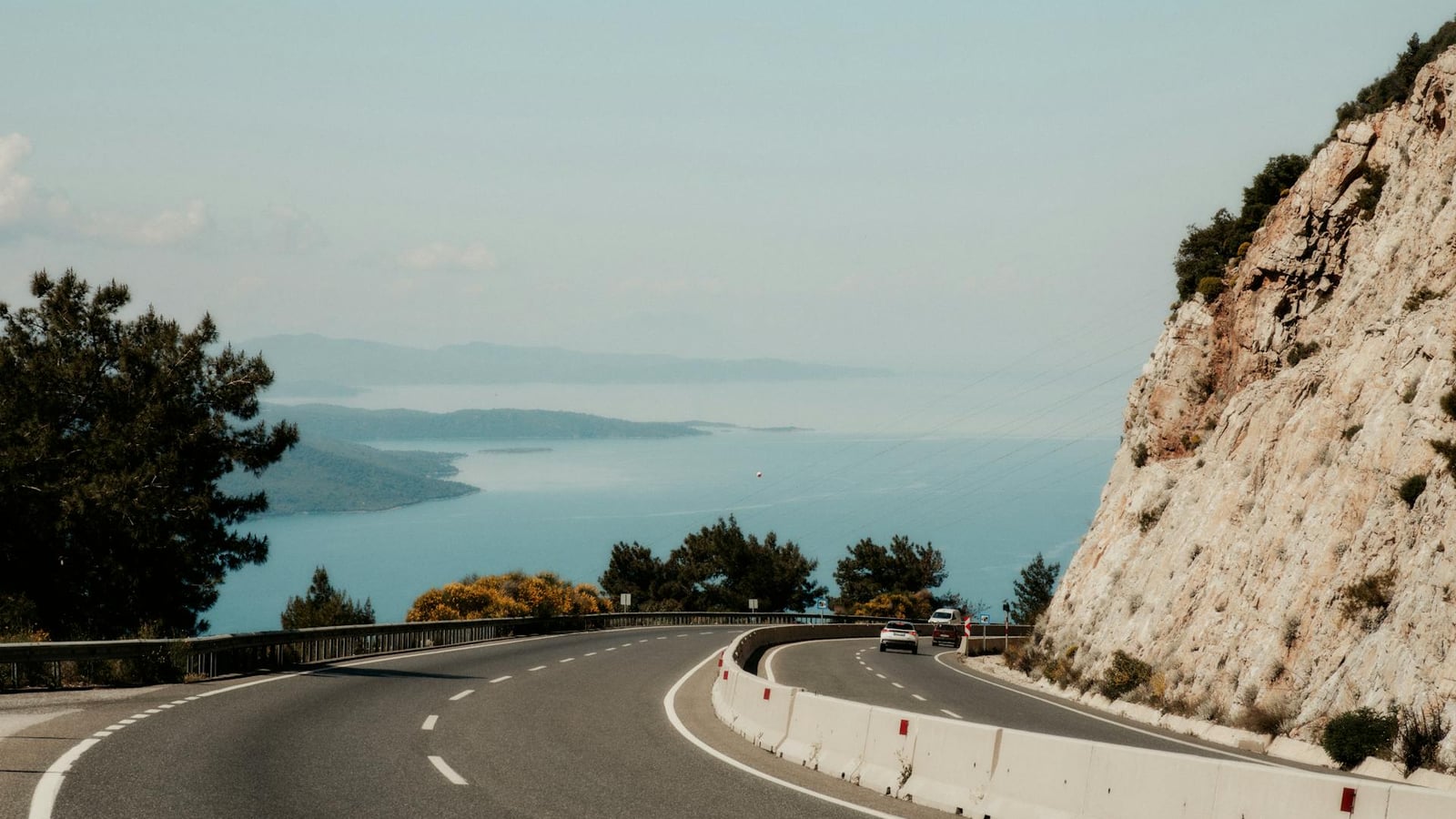 Bay of Kotor coastal road near Dobrota