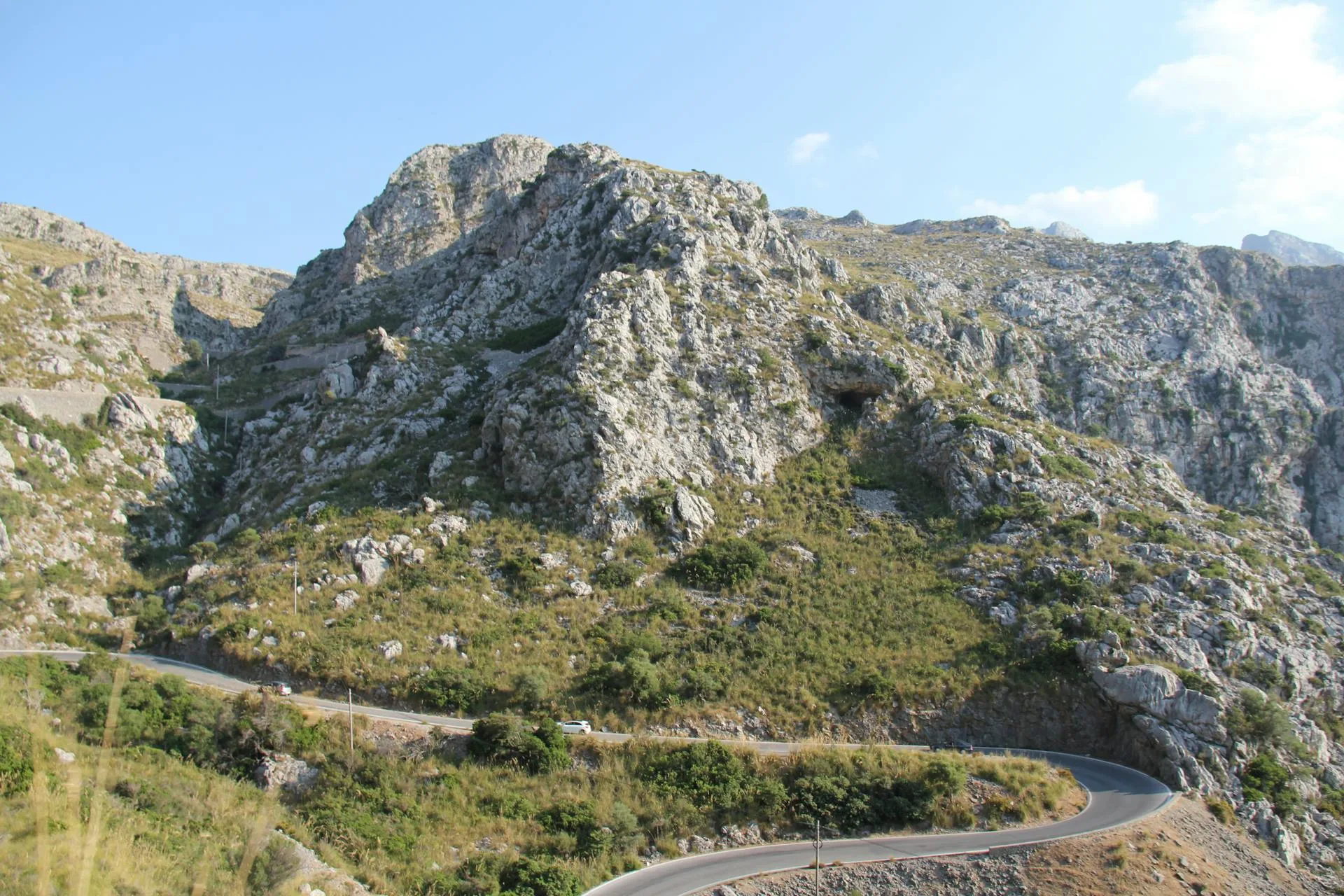 Curvy mountain road above the Bay of Kotor